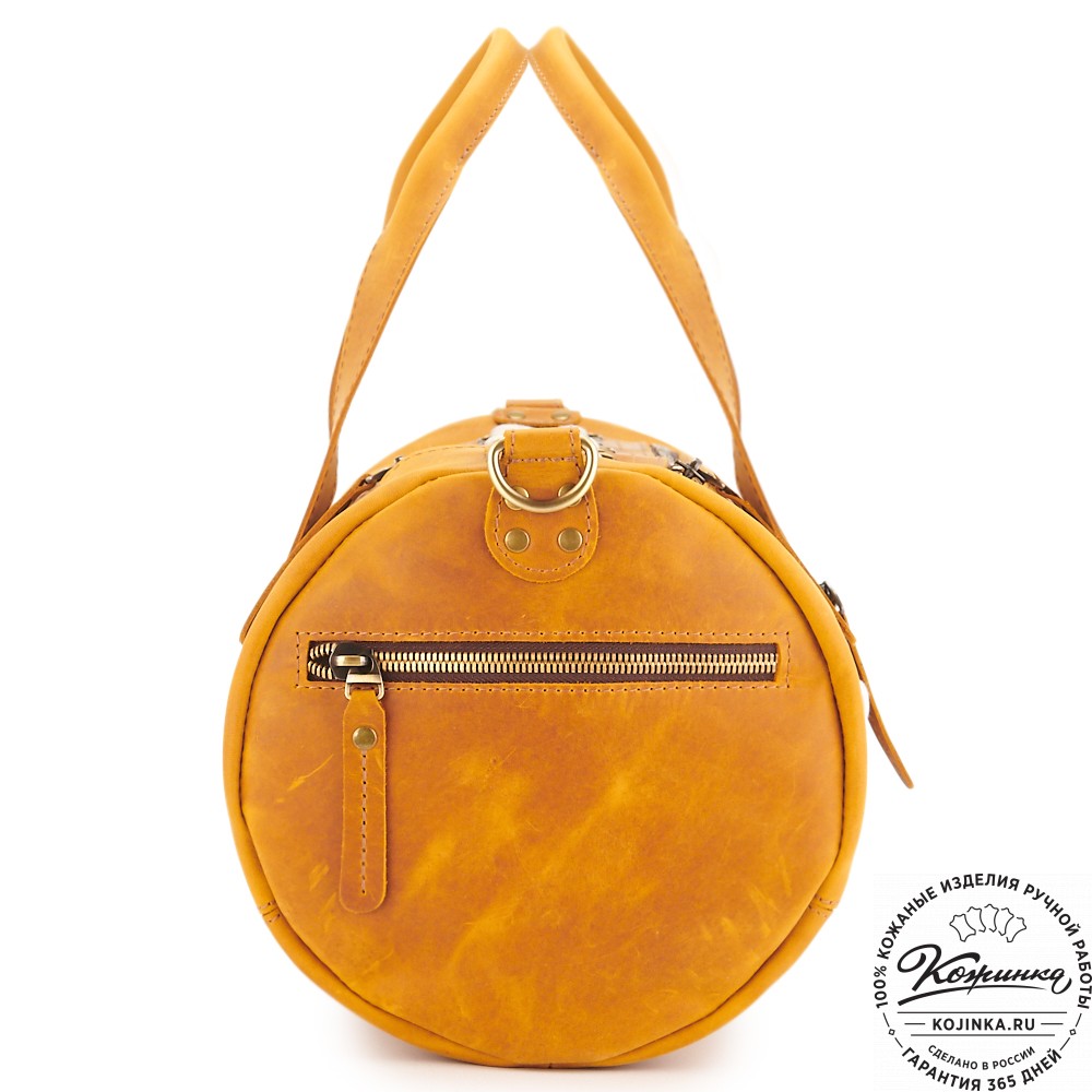 Кожаная сумка "Тайлер" (песочный крейзи)